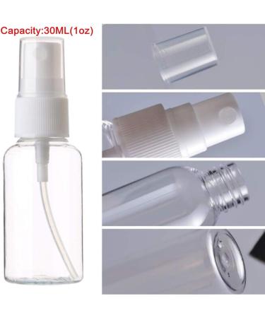 SINIDE 30ml/1oz Spray Bottles 4 Pack - Clear Mini Travel Bottles for Perfume & Liquids - Buy Online on GoSupps.com