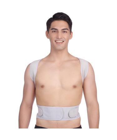 Plus Size Hunchback Posture Corrector Belt Back Brace | Adjustable Full Back Support for Men & Women | 3X-Large Gray Spinal Support & Shoulder Straightener - Buy Online on GoSupps.com