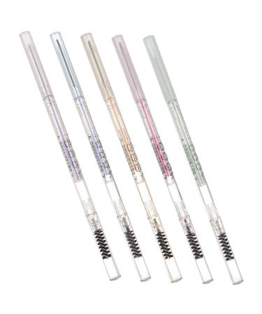 WOONEKY 5pcs Eyebrow Makeup Tools Brow Pencil Eyebrow Makeup Pencils Anti-perspiration Eyebrow Pens Paste