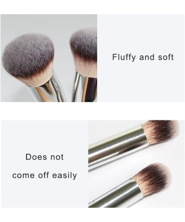Dual Ended Makeup Brush Professional Eye Brush Powder Brush for Foundation Powder Concealers Blush and Eyeshadow - Buy Online on GoSupps.com