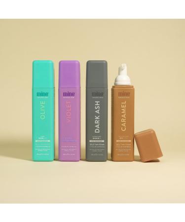 Minetan Dark Ash Self Tan Foam | Intense Dark Brown Tanning Foam for Fair & Pink Undertones | 1 Hour Express | Vegan & Paraben Free | 6.7 Fl Oz - Buy Online on GoSupps.com
