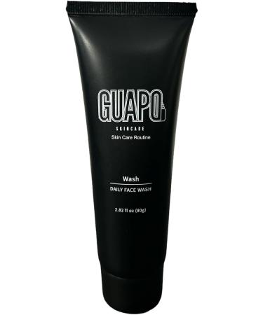 Guapo Skincare - Mens Skincare Routine Facewash Kit 4 Step Regime Including Face Wash Facial Scrub SPF20 Moisturiser and Nightime Lotion - Buy Online on GoSupps.com