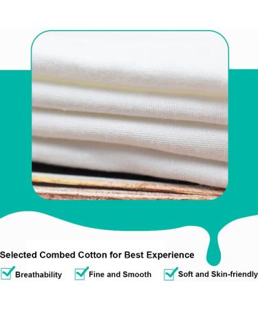 KimYoung Under Belly Sweat Liner -100% Cotton Gauze - Washable - 3PCS (XX-Large) White Medium White - Buy Online on GoSupps.com