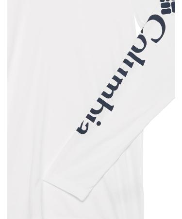 Columbia Boys' Long Sleeve Tee - White/Collegiate Navy, Size Large - Buy Online on GoSupps.com
