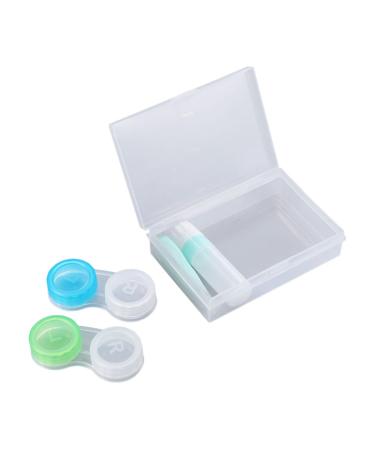 JECOMPRIS Contact Lens Case Lens Case 2pcs Lens Case Lens Double Boxes Lovely Double Boxes Pretty Lens Storage