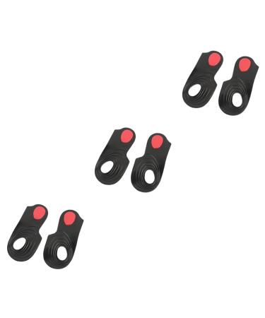GLEAVI 3 Pairs Massage Gel Heel Cups Shoe Insoles Foot Pads for Heels High Heel Pads Foot Cushions for High Heels Plantar Magnetic Massage Foot Insoles Non-Slip Shoes Women's