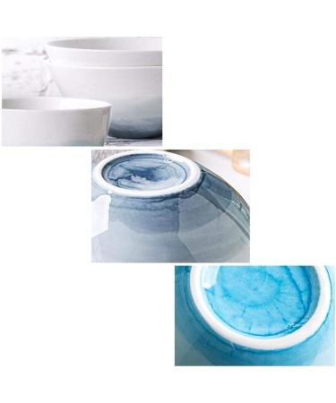 White Ceramics Bowl Tableware Rice Bowl Noodle Bowl Nordic Salad Bowl Simple Soup Bowl 2 Colors 2 Sizes Optional Kitchenware (Color : Blue Size : 17.2x7.2cm) 17.2x7.2cm Blue - Buy Online on GoSupps.com
