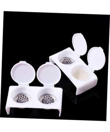 Healeved Nail Art Brush Cup Dapping Dish for Nails Dappen Dish for Nails Monomer Dish with Lid Nail Dappen Dish Soaking Bowl for Acrylic Nails Nail Bowl Tool Stainless Steel Various - Buy Online on GoSupps.com