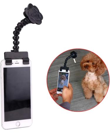 Pet Selfie Stick zosenda Flexible Dog Selfie Stick Rod Cat Photo Toy Accessories Multi-functional Smartphone Attachment Clip Treat Holder Dog Bath Toy (Black) - Buy Online on GoSupps.com