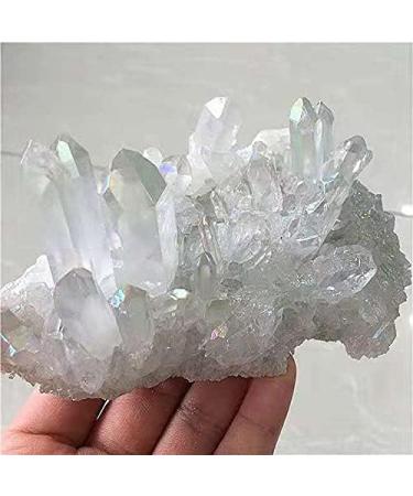 Natural raw Rock Stone Quartz Aura White Crystal Cluster for Home Decoration 250-320g 1pc - Buy Online on GoSupps.com