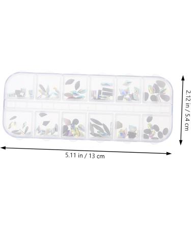 EXCEART 1 Box Strip decorate diamond jewelry nail decors nail long box nail salon supply accessories Nail set flat drill nail decorations for nail art rhinestones manicure jewelry - Buy Online on GoSupps.com