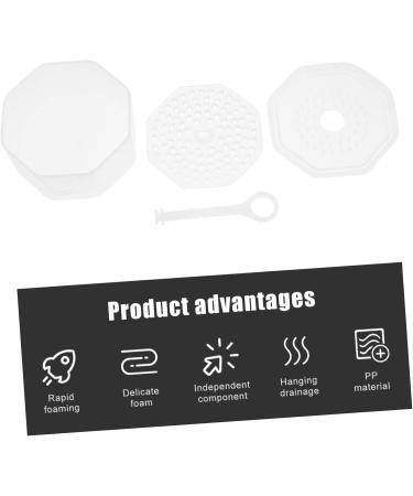 FRCOLOR 2Pc Dispenser Of Leche Bubbles Cleanser Foaming Cleanser Body Wash Foam Cup Bathroom Foam Cup For Skin Care Shower Gel Soap Abs White Face Travel - Buy Online on GoSupps.com