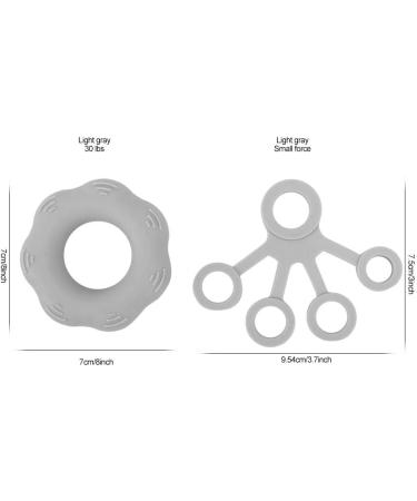 Finger Trainer Hand Strength Training Ring Expander Finger Pull Light Gray - Buy Online on GoSupps.com