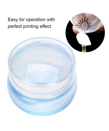 Stamper Seal Silicone Head Transfer Tool for Nail Art - Transparent Cap Stamping Tool for Perfect Manicures | Shop Internationally - Buy Online on GoSupps.com