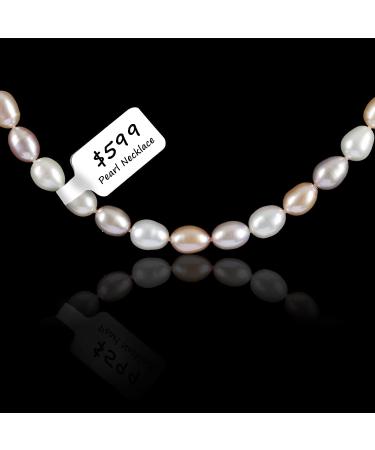 500 Pcs Jewelry Tags Roll for Necklace Earring Price Identify  Labelchoice Rectangle Shape Self Adhesive White Blank Dumbbell Jewelry Price Tags Stickers Labels for Bracelet  Ring  Clothing Display 500 Pcs Price Tags Sti... - Buy Online on GoSupps.com