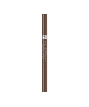 Rimmel Brow This Way Fill & Sculpt Eyebrow Definer 002 Medium Brown Double Ended Brow Pencil Defines & Sculpts Brows Lasts All Day Vegan Formula 0.01 oz