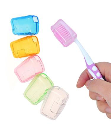 YM 15 Pack toothbrush head lid anti-dust antibacterial toothbrush protection cover toothbrush protective cap for at home and travel mixed color toothbrush protective cap toothbrush cover