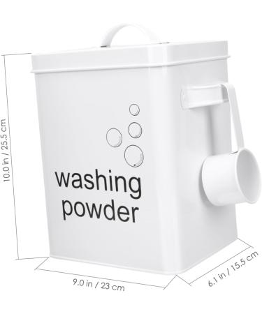 TIDTALEO washing powder storage bucket dispenser snack laundry organizer laundry container laundry soap dispenser fabric softener dispenser wrought iron at home laundry - Buy Online on GoSupps.com
