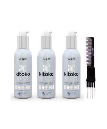 yper Affinage Asp Luxury Kitoko Arte Super Sleek Cream (5.1 oz) with Teasing Comb Pack 3