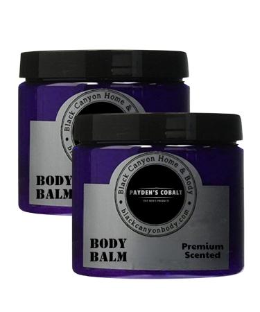 Payden's Cobalt Vetiver & Oakmoss For Men Scented Body Balm with Jojoba Oil 16 Oz (2 Pack)