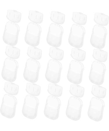  minkissy Minkissy 80 Boxes Portable Travel Soap Hand Soap Cleaning Products Cleaning Supplies One Piece Portable Soap Tablets Slices Hand Washing Soap Travel Soap Bar Soap Plastic White - Buy Online on GoSupps.com