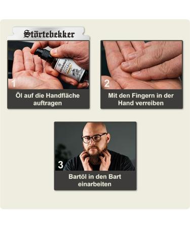 St rtebekker Premium Sandalwood Beard Oil - Vegan Daily Care for 3-Day to Full Beards - 50ml | Quality Ingredients Made in Germany - Buy Online on GoSupps.com