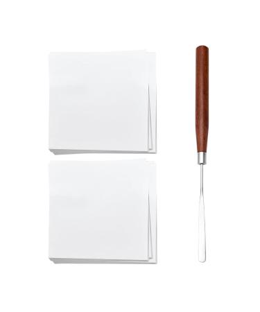 Amagogo 100 palettes de maquillage portables en papier pour vernis ongles outil de m lange pour pigments et poudres id al pour le dessin et la manucure.
