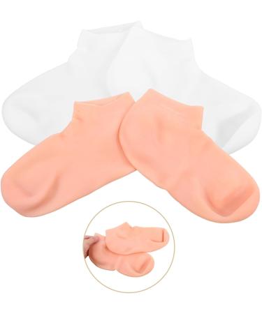 4 Pairs Exfoliating Moisturizing Socks Heel moisturizing Socks Dry feet Socks Heel Socks for Dry Cracked Socks for Foot Overnight Moisture Socks Beauty Socks Girl sebs Women's spa - Buy Online on GoSupps.com