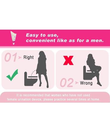JIURUN Disposable Female Urination Device - 50 PCS | Portable Urinal Funnel for Women | Stand & Pee for Travel, Camping, Outdoor Activities | Ideal for Pregnant & Wounded Women - Buy Online on GoSupps.com