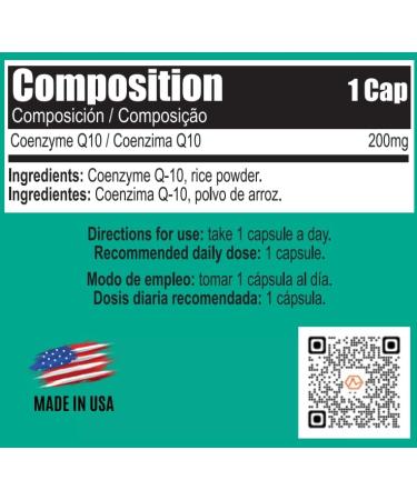 Coenzyme COQ-10 Anti-Aging Heart Health Capsules | Vegan Gluten-Free Keto | 60 Fast Absorption Low Carb Capsules - Buy Online on GoSupps.com