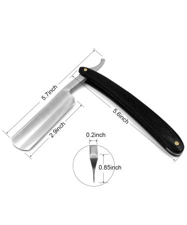Men's Grooming Shaving Kit - Straight Razor, Brush Stand, Stainless Steel Bowl - Best Shave Guaranteed! Perfect Gift for Dad, Boyfriend, Husband - Black Shaving Set - Buy Online on GoSupps.com
