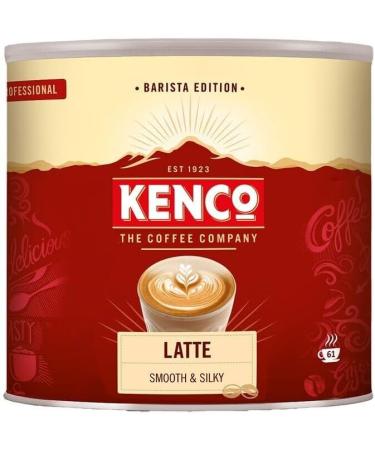Kenco Latte Smooth & Silky Instant Coffee Powder Tin 1Kg - 61 Servings - Buy Online on GoSupps.com