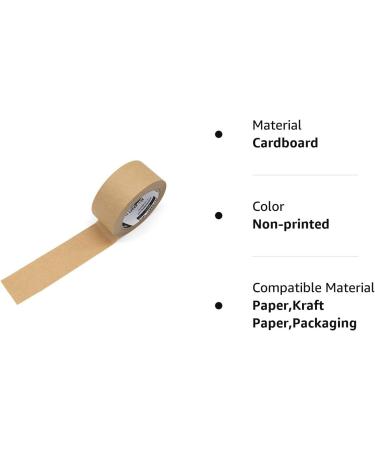 ECOAND Brown Kraft Paper Tape 2 x 43 Yards Writable Non-Coated Surface for Masking Sealing and Packaging Use Eco-Friendly and Recyclable Easy-to-Tear (Non-Printed) - Buy Online on GoSupps.com