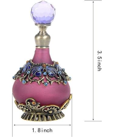 Perfume Refillable Bottle Portable Perfume Atomiser 25ml Purple Vintage Refillable Crystal Decor Perfume Bottle - Buy Online on GoSupps.com
