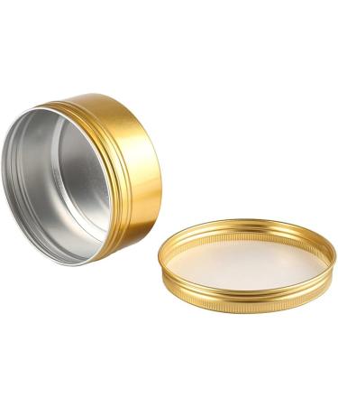 Zeoabsy 10-Piece Gold Aluminum Empty Jars - 150ml Round Tins with Screw Lid for Cosmetics Candles & Ointments | Includes 5 Spatulas & 1 Gold Label - Buy Online on GoSupps.com