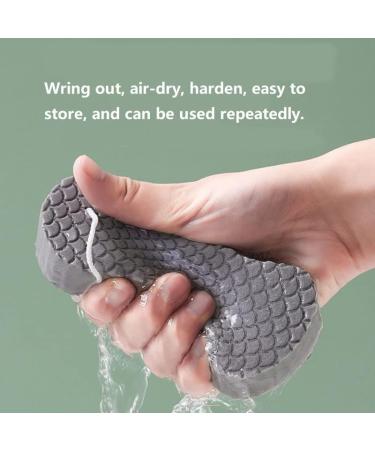 BZG Exfoliating Bath Sponges for Women - Pink Grey 2 Pack | Shower Sponge Set - Buy Online on GoSupps.com