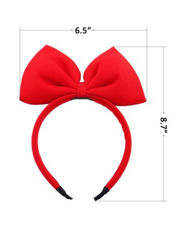 Red Bow Headband for Girls Kids Party Decoration, Christmas Cosplay Costume Hair Hoop - Buy Online on GoSupps.com
