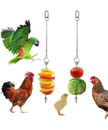 3 Pack Chicken Coop Toys - Chicken Swing, Xylophone, Vegetable Feeder - Medium/Large Bird Training Set - Buy Online on GoSupps.com