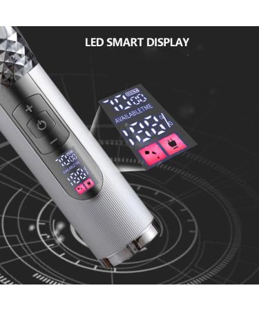 Professional Hair Clippers - Cordless Titanium Ceramic Blade Trimmer | Silver Barber Grooming Kit for Home & Salon - Buy Online on GoSupps.com