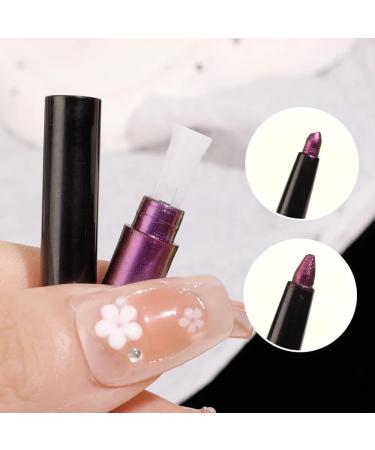  HIFFEY Metallic glitter eyeliner pen purple green waterproof long-lasting glossy coated eyeshadow silkworm makeup cosmetics (Color: 04) - Buy Online on GoSupps.com