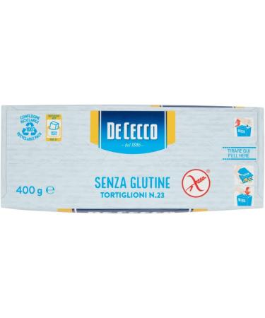  Italian Gourmet E.R. De Cecco Gluten-Free Tortiglioni N 23 Set of 5 Gluten-Free Pasta 400 g + Gourmet Italian Pulp 400 g - Buy Online on GoSupps.com