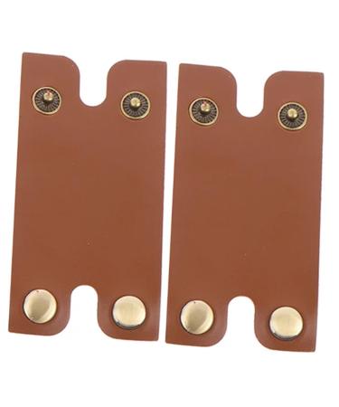 Mikinona 2st men razor accessories Razor plane pocket shaver bag razor covers razor razor for men razor accessories manual razor cover Gently safety mask man brown 8.5x4.5cm