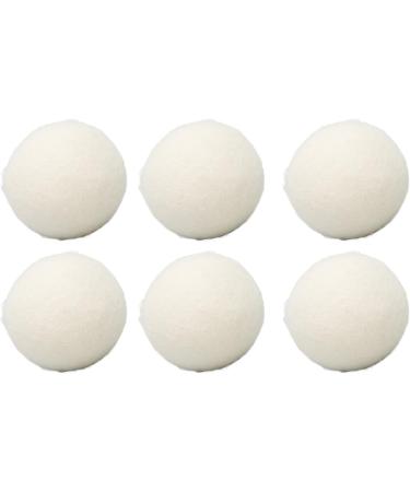 Wool Drying Balls Static Reduction Fabric Softener Ball Safe Reusable 6 Pieces Time Saving for Family (7cm) - Buy Online on GoSupps.com