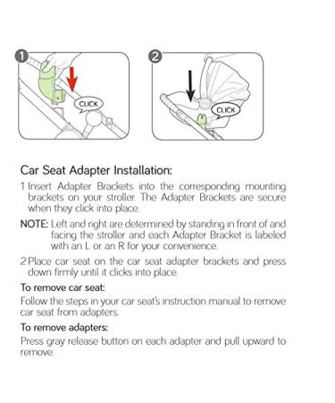 Baby Jogger/Graco Car Seat Adapters for City Select & City Select LUX Strollers - Black CityGO/Premier Compatibility - Buy Online on GoSupps.com