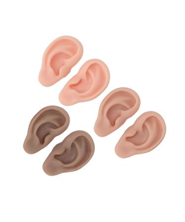 Professional Ear Piercing Model - 3 Pairs in 3 Colors | Premium Silicone Ear Model for Piercing Practice - Buy Online on GoSupps.com