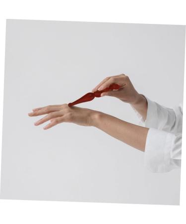 Solustre 12 Pearl Massage Stick - Hand & Facial Massage Device | Wooden Pulse Massage Pencil & Foot Roller | Massage Accessories in Red Pear Fragrant Wood - Buy Online on GoSupps.com
