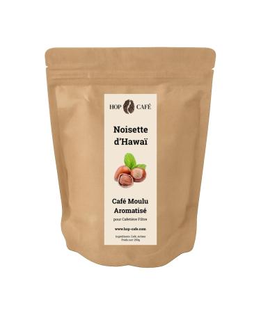 HOP CAFE HOP CAF Ground Coffee for Filter Coffee Makers Hawaiian Hazelnut Flavored 100% Arabica 250g