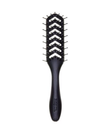 Jack Dean by Denman Flexible Vent Brush for Blow Drying - Styling Hair Brush for Wet Dry Curly Thick Straight Hair - For Women and Men (White)  (F200TEBK)