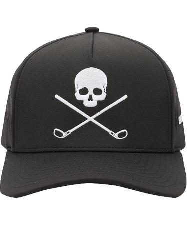 SHANKITGOLF Skull and Crossbones Adjustable Golf Hat for Men - Black/Gray/White - Buy Online on GoSupps.com