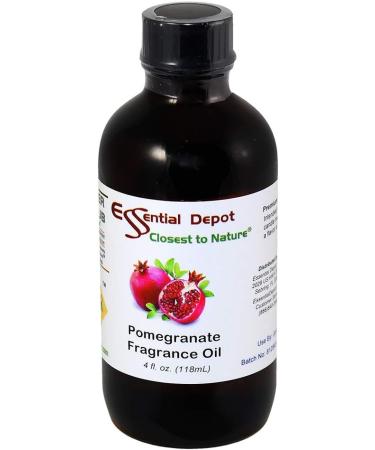 Pomegranate Fragrance Oil - 4 oz Amber Glass Bottle | Premium Scent for Candles Soaps & Diffusers - Buy Online on GoSupps.com